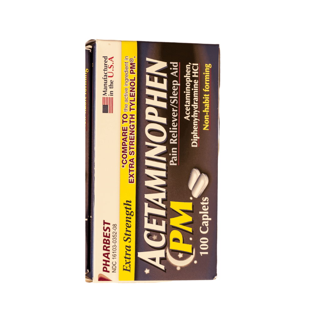 Pharbest Sleep Aid Diphenhydramine 25 mg Caplet Bottle